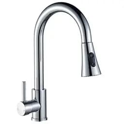 Змішувач для кухні з висувним виливом Champion Neo-014 хром нержавіюча сталь CH6539 Нержавіюча сталь