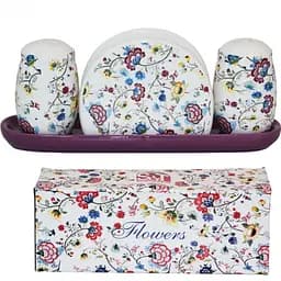 Набор для специй SnT Цветочный шелк, 4 предмета (6912-10)