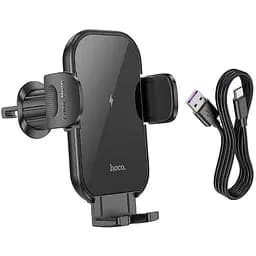 Тримач HOCO Journey wireless fast charging HW4 (air outlet) - мініатюра 7