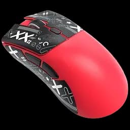 Мышь беспроводная Attack Shark R1 Tape Red