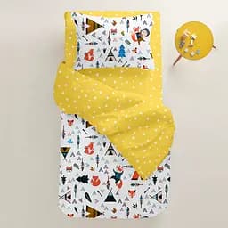 Простирадло Cosas на резинці 120х200 yellow starfall, жовтий (StarfallYellow_120x200x20) - мініатюра 2