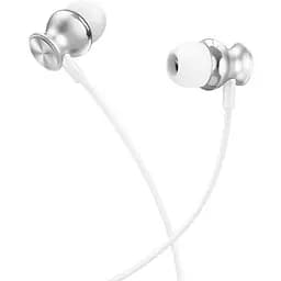 Наушники Hoco Fountain metal universal earphones with microphone M106