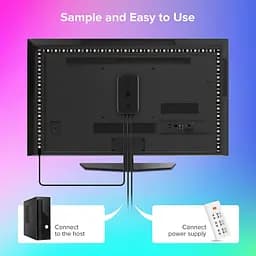 BTF-LIGHTING ПК Світлодіодне підсвічування Мікросхема WS2812B RGB IC для 13–39 дюймів Синхронізація кольорів з чотирьох сторін - мініатюра 8