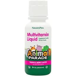 Рідкі дитячі мультивітаміни Natures Plus Animal Parade Gold Смак Тропічних фруктів 236 мл