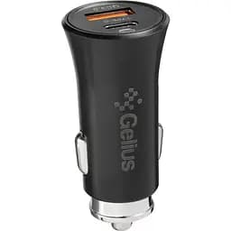 Автомобільний зарядний пристрій Gelius Pro Twix QC GP-CC006 Black з кабелем Type-C
