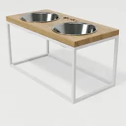 Hollky Base L — миски на підставці для середніх і великих собак (2 × 0,95 л, висота 20 см) - мініатюра 8