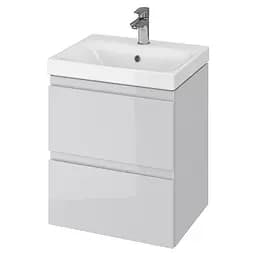 Тумба для ванної кімнати Cersanit Cet В11 з умивальником Moduo 50 см Сірий UN509-049 30412