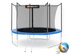 Батут Hop-Sport 10ft (305см) синій з внутрішньою сіткою - мініатюра 3