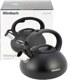 Чайник Happy Kettle з нержавіючої сталі зі свистком матовий Ofenbach 19.5 см kuh0006803 - мініатюра 6