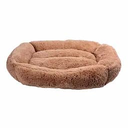 Лежак плюшевий для собак Milord BROWNIE L 78x60x2 см (коричневий)