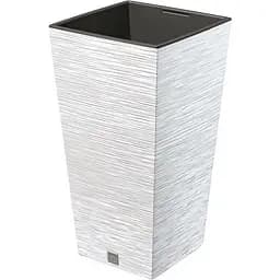 Горщик для квітів Prosperplast Furu з вкладкою 60 л білий (57796-449)