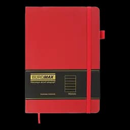 Блокнот діловий Buromax Logo2U Brief А5 96 арк. в лінійку обкладинка штучна шкіра червоний (BM.295204-05) - мініатюра 2
