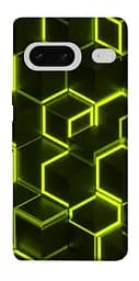 Чехол itsPrint Neon hexagon для Google Pixel 7