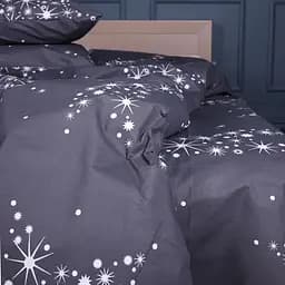 Простынь MirSon Ranforce Elite 17-0687 Winter Wonderland 150х220 см темно-серая (2200010231724)