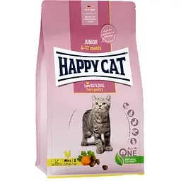 Сухой корм для молодых котов Happy Cat Junior Land Geflugel со вкусом птицы 4 кг (70540)