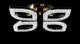 Люстра стельова LED Splendid Ray LT8005/4, 80W, золото, білий, сучасний стиль з пультом, димер - мініатюра 2