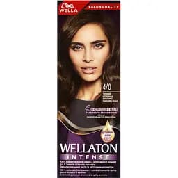 Стійка крем-фарба для волосся Wellaton відтінок 4/0 темний шоколад 110 мл