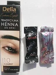 Краска для бровей на основе хны Delia Cosmetics Henna 2 г Коричневая