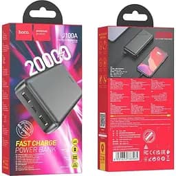 Універсальна мобільна батарея Hoco J100A 20000mAh Black (6931474783585) - мініатюра 5