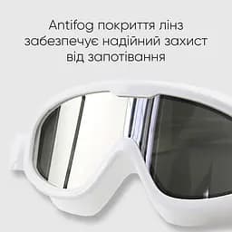 Маска для плавання Renvo Kariba Уні Anti-fog чорний, білий OSFM (2SM100-03) - мініатюра 6