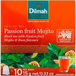 Чай чорний Dilmah Mojito Passion fruit, 15 г (10 шт по 1,5 г) (877814)