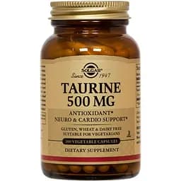 Таурин Solgar 500 мг 100 капсул