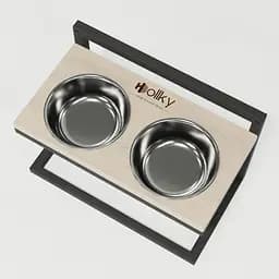 Hollky Flex M — миски на регульованій підставці для середніх собак (2 × 0.85 л) - мініатюра 9