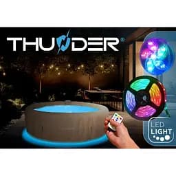 Джакузі-SPA надувне THUNDER LATTE 6-місне сірі меблі з ротанга 4 шт. (LATTE-HALF-GRAY) - мініатюра 6