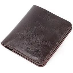 Чоловіче шкіряне портмоне SHVIGEL 9,3х9,5х1,3 см acs0022801