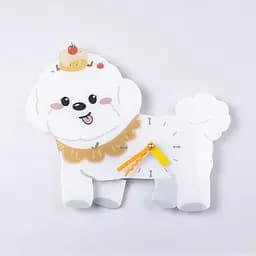 Годинник настінний "Маленький друг" 42*32*5 см, білий Yiwu HP-3Y-6-307