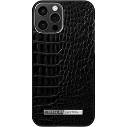 Протиударний чохол iDeal of Sweden Atelier MagSafe для iPhone 12 Pro (6.1") Neo Noir Croco