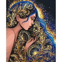 Картина по номерам Brushme Золотая нимфа © Полина Скурихина 40x50 см