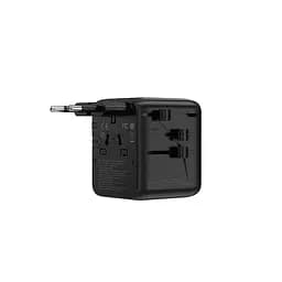 Мережевий фільтр WIWU 25W Warrior GaN Universal Adapter 2C1A Wi-UA011 Black (6977703656626) - мініатюра 6