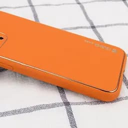 Шкіряний чохол Xshield для Apple iPhone 12 (6.1) Помаранчевий / Apricot - мініатюра 2