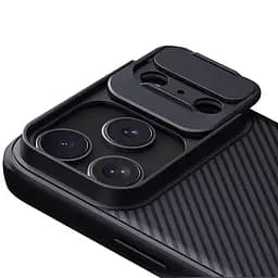 Карбонова накладка Nillkin CamShield Pro Magnetic для Apple iPhone 17 Pro (6.3) Black - мініатюра 4