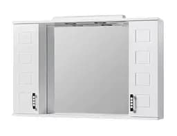 Дзеркало з 2-ма шафками ПіК Корфу Z-11 75 см Білий 30412