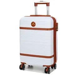 Валіза маленька S ABS-пластик Worldline Airtex 629 56×36×22см 38л Біла