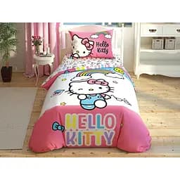 Комплект постельного белья TAC Disney Hello Kitty Rainbow Полуторный Разноцветный 000229599