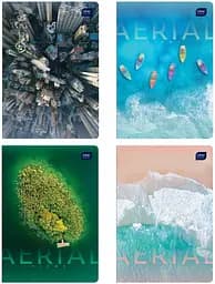 Набор тетрадей Interdruk Aerial view линейка A5 60 листов 4 шт. (298966-4)