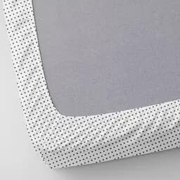 Набір простирадл на резинці Cosas Pink Zigzag & Dots 60х120х12 см (SetSheet_ZigPinkGrey_DropWGrey_120x60) - мініатюра 7