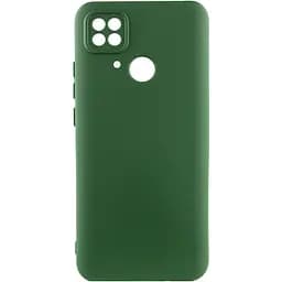 Чохол TPU Getman Liquid Silk Full Camera для Xiaomi Redmi 10C Зелений / Dark green