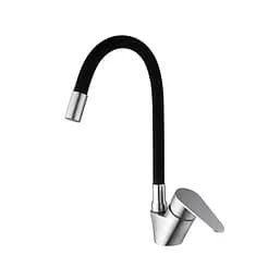 Змішувач для кухні Mixxus NEO-011 REFL.Black із силіконовим виливом (MI6558)