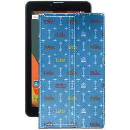 Чохол StatusCASE з екошкіри для планшету Bravis NB753 3G Фешн блакитний