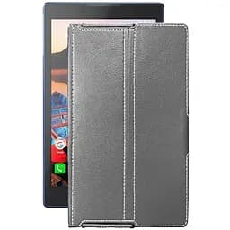 Чехол StatusCASE из экокожи для планшета Lenovo Tab 3 TB3-850f Серый