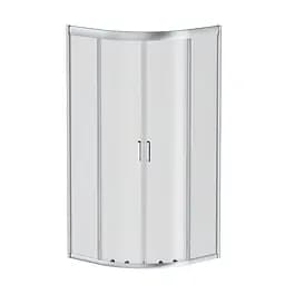 Душова кабіна Am.Pm Gem 1/4 Round 90x90 см без піддону хром матовий W90UG-401-090MT, Хром матовий, прозрачний, хром - мініатюра 8