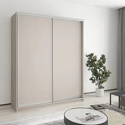 Шафа-купе дводверна MebelStar Стандарт AL 2ДСП 170x45x210 см Кашемір (MBS-2277)