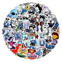 Стікерпак Андертейл Набір наклейок GeekLand undertale 55 штук