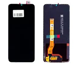 Дисплей для Xiaomi Redmi 9, чорний, з рамкою, Оригінал (переклеєне скло), M2004J19G, M2004J19C