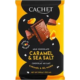 Шоколад молочний Cachet Caramel & Sea Salt 300 г 