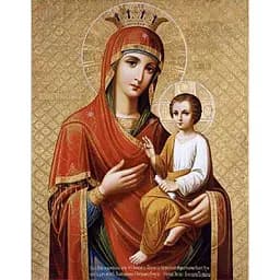 Алмазная мозаика Strateg ПРЕМИУМ Икона Скоропослужитель без подрамника размером 40х50 см (JSFH85872)